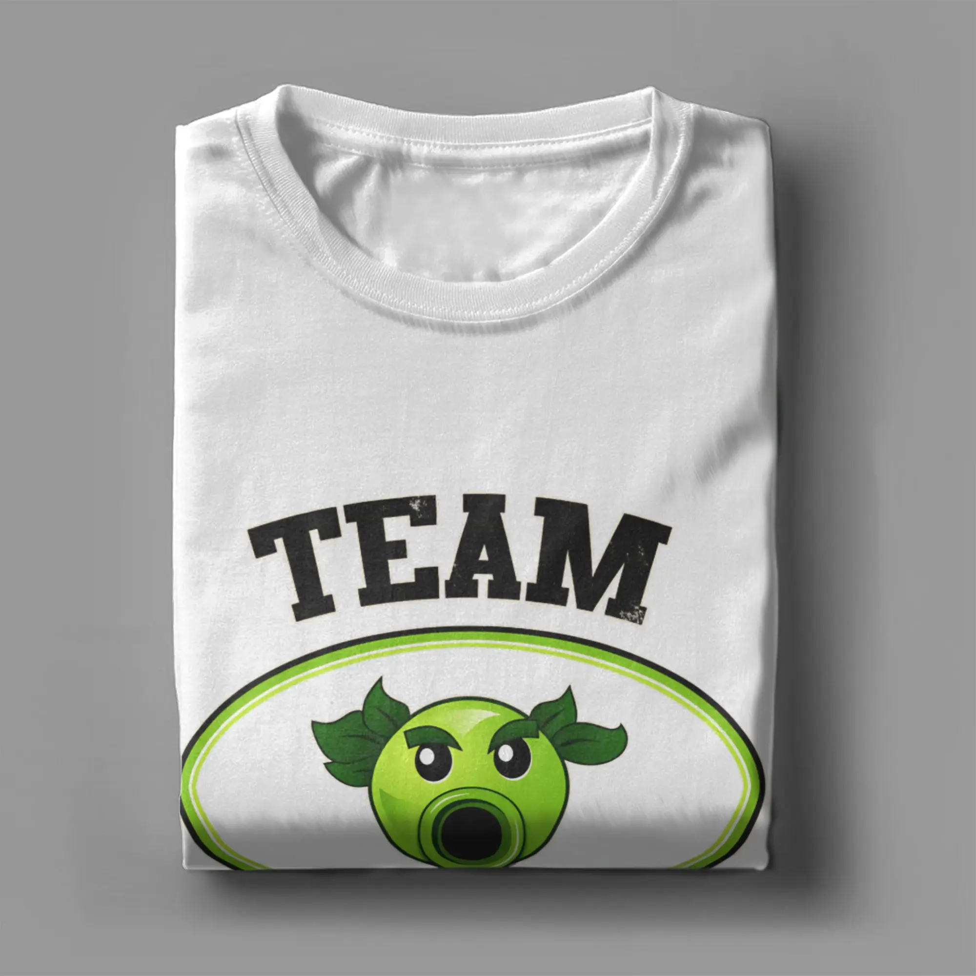 النباتات مقابل الزومبي فريق النبات تي شيرت الرجال لعبة فيديو 100% القطن تي شيرت الياقة المستديرة قصيرة الأكمام تي شيرت حجم كبير الملابس #3