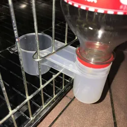 Bebedero de plástico para pájaros y mascotas, botella de agua, taza, gato, pollo, paloma, para palomas, hogar, jardín, dispensador de agua automático para pájaros