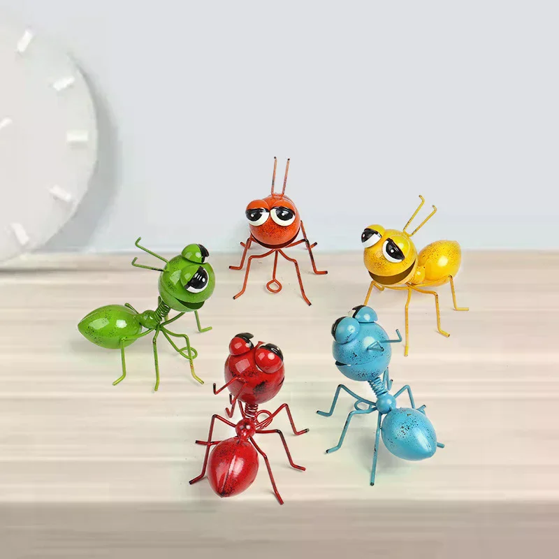 Decorazione Da Giardino Con Formiche Artigianali In Metallo Sculture Colorate Da Parete Con Insetti Carini Decorazione Artistica In Metallo Colorato Per Interni Ed Esterni