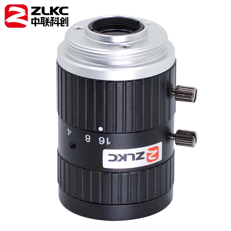 ZLKC 10MP 5MP 35mm F2.8 2/3" FA Fixed Focal Lenth Manual Iris high-resolution C Mount Lens Machine Vision Low Distortion Compact