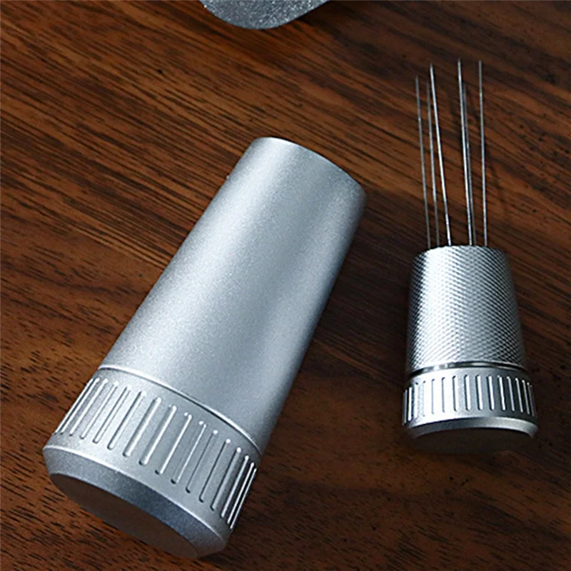 ABGU القهوة النمام القماش مسحوق إبرة مع قاعدة القهوة القماش مسحوق النمام إبرة القهوة WDT أداة اثارة مسحوق إبرة 1