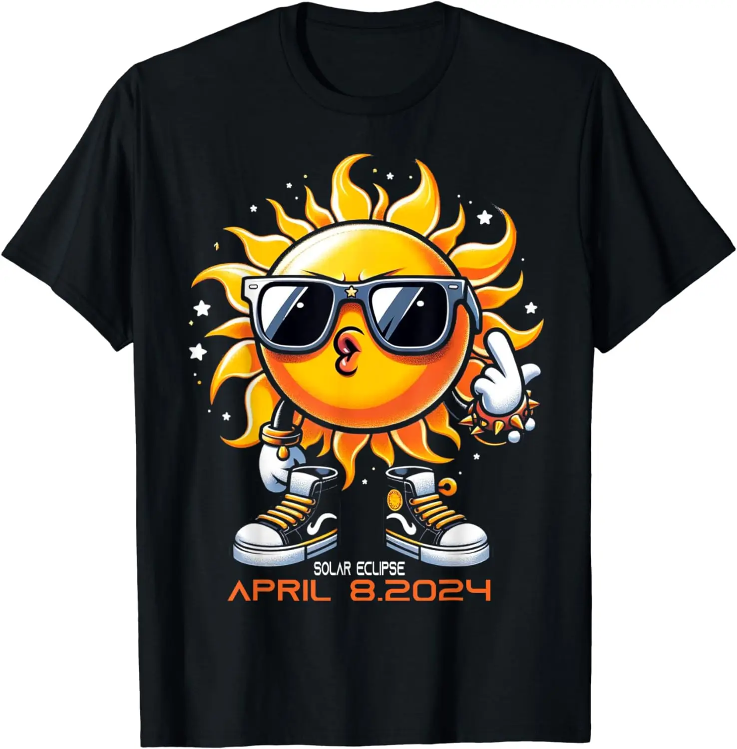 Dab Sun Solar Eclipse 2024 Totality April 8 Men Boys Kids T-Shirt