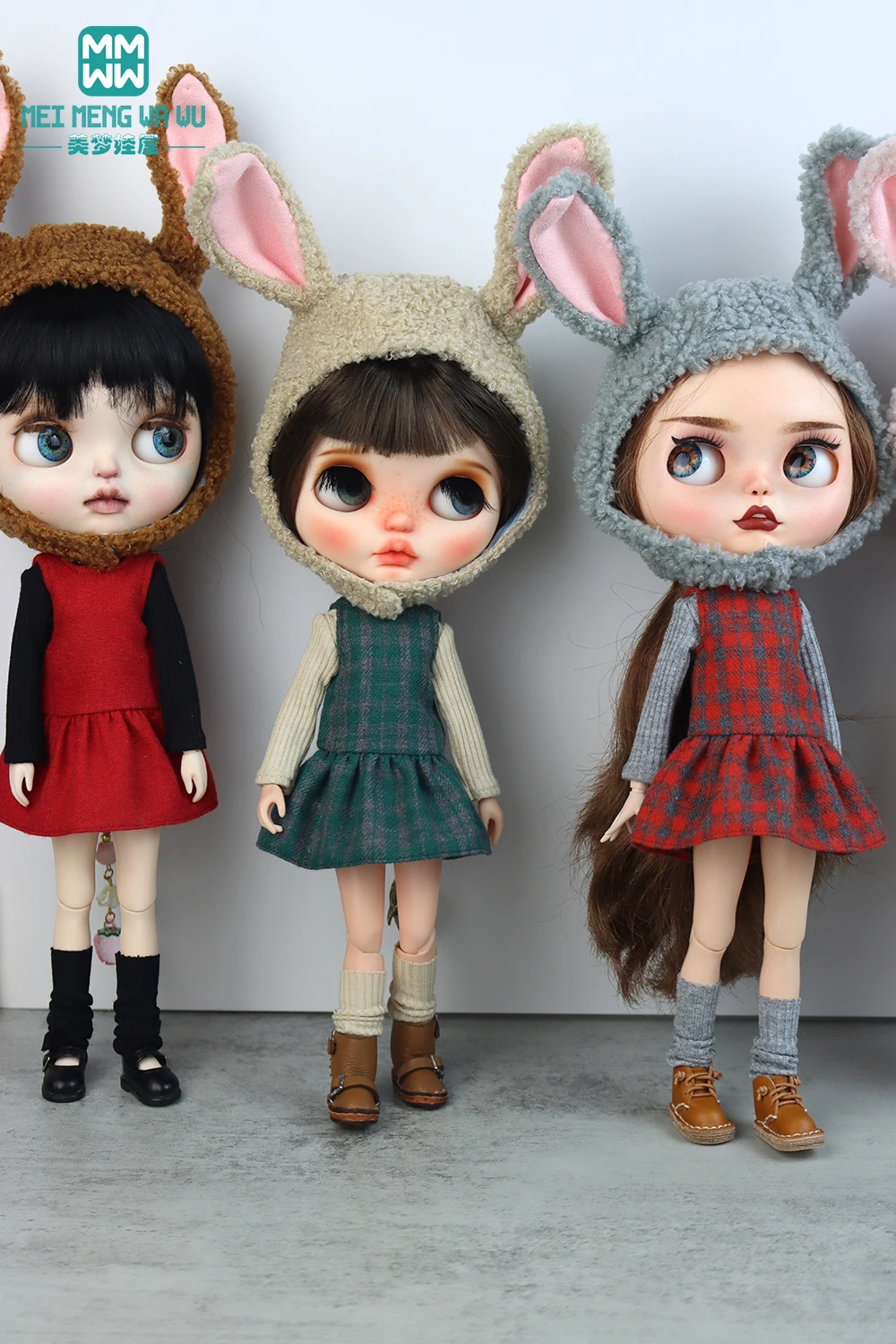 

Одежда для куклы, модное платье-жилет, подходит для 28 см Blyth Azone OB22 OB24, подарок для девочки