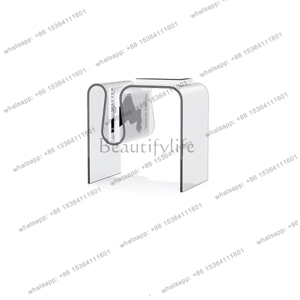 Nordic Transparent Contracted Modern Bedside Cabinet Mini Extremely Narrow Small Edge Bookshelf Sofa