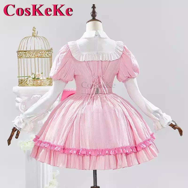 CosKeKe Stocking Cosplay Panty & Stocking With Garterbelt Costume Pink Sweet Lolita Dress Halloween Party Role Play Clothing New