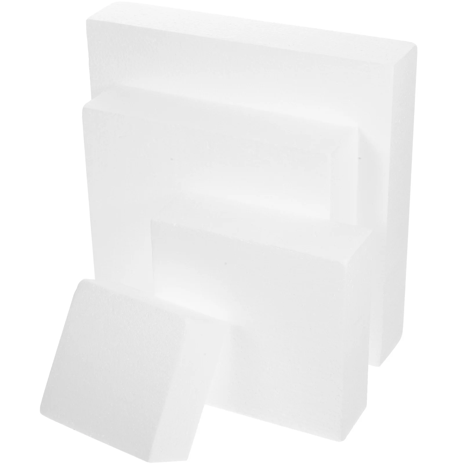 

4pcs Cubic Foam Cake Dummy Piping Practice Blocks Baking Craft Wedding DIY Decoration Mold White Training for Kids
