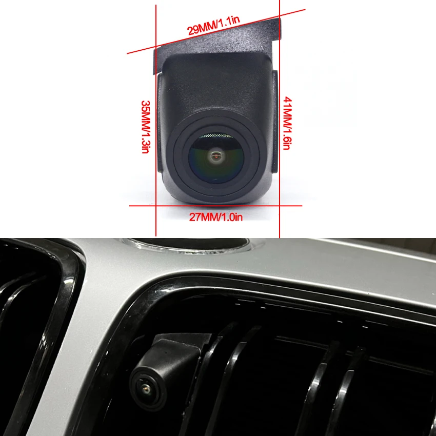AHD Car Front View Camera Wide Angle Night Vision Front Grille Camera For BMW 3 Series F30 F31 F34 Facelift M3 F80 2012~2018