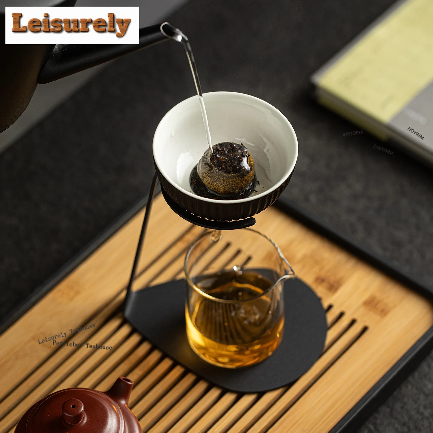 Striped Micropores Tea Separator Infusor Handmade Leaf Strainer Tea Strainer Dispenser Tea Brewing Tea Filter Drinkware Gift
