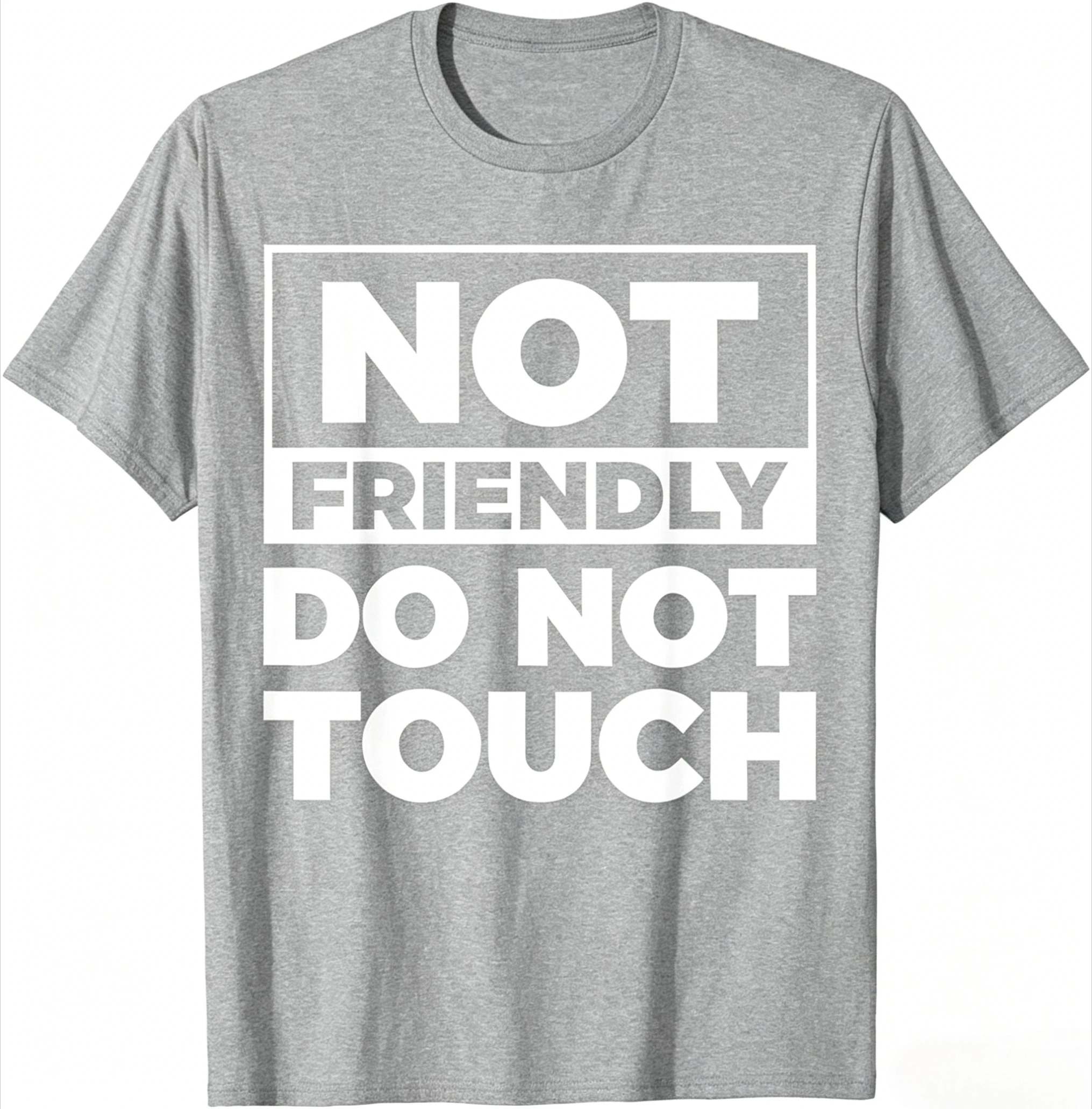 Introvert Anti Social Warning Slogan Print T-Shirt Lässiges, cooles Streetwear-Oberteil mit übergroßen kurzen Ärmeln – Detail 6