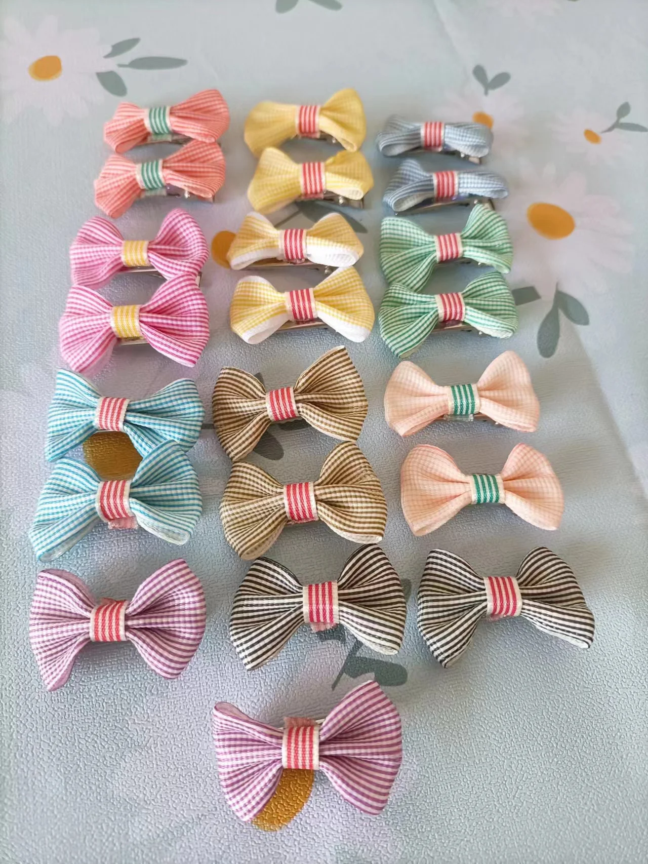 5pcs Cute Dog Hair Clips Puppy Hairpin Pet Cat Handmade Hairpin Pet Bow Hair Accessories Multicolor