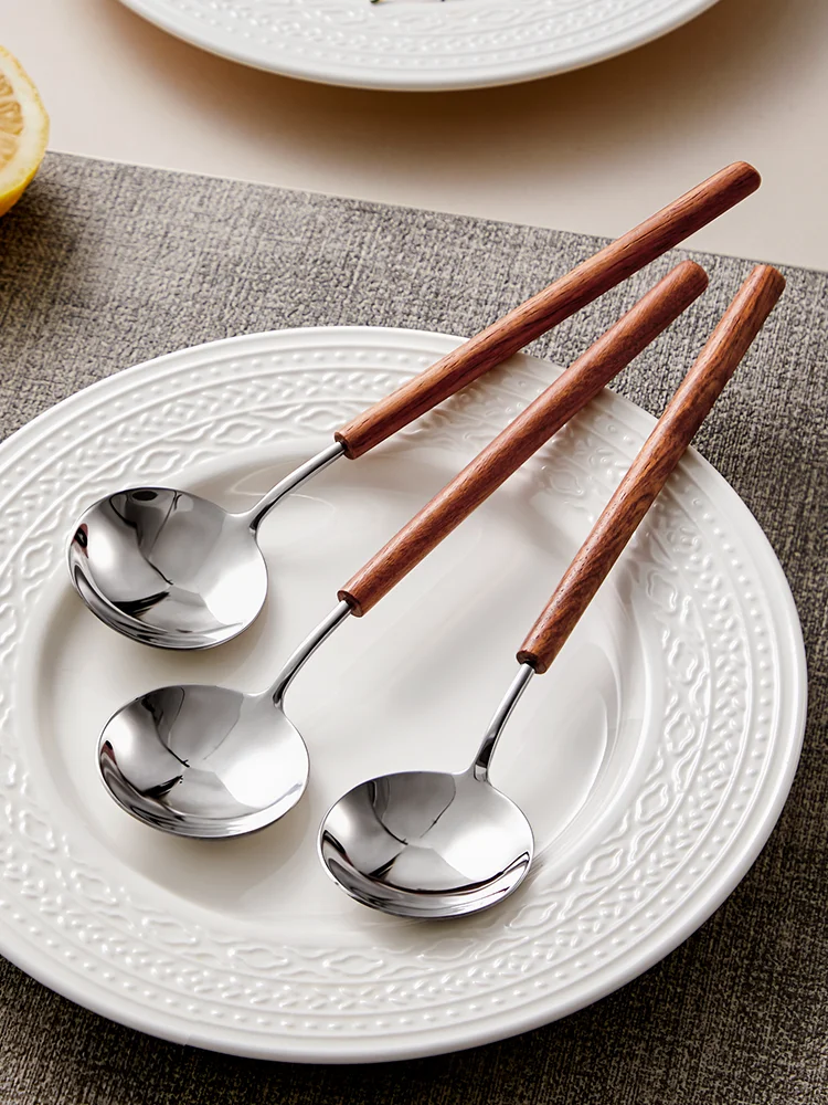 

Длинная ложка из нержавеющей стали Ele для еды и йогурта, высокая эстетическая ценность, для домашнего использования