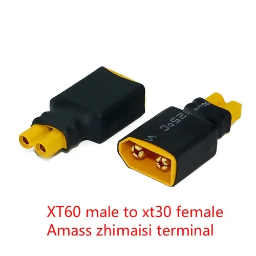 XT60 Để XT30 Adapter Nam/Nữ Đầu Nối Chuyển Đổi Cho Mô Hình Máy Bay Vượt Qua Điện Cơ Amass