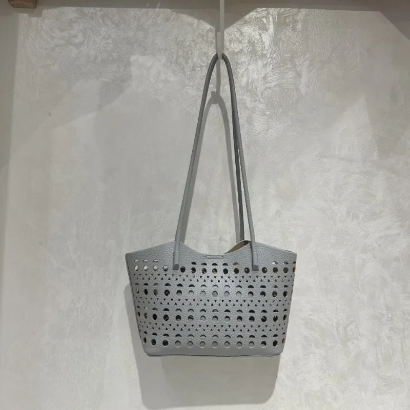 

2025 Trendy Women's Tote, Stylish Woven Basket Bag with Multiple Compartments for Work, Errands & Casual Outings