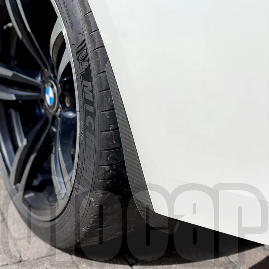 oiomotors Dry Carbon Fiber Rear Splash Guards Arch Guards Mud Flaps for BMW F80 M3 F82 F83 M4