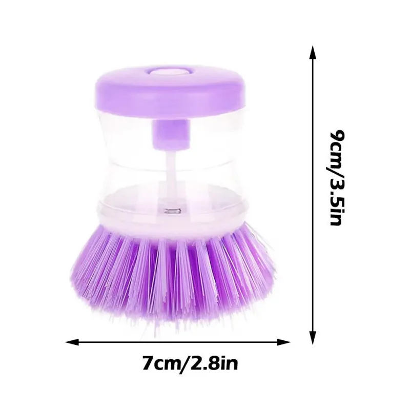 1/2/3PCS Kitchen Dishwashing Brush Set With Automatic Soap Dispenser And Household Cleaning Accessories