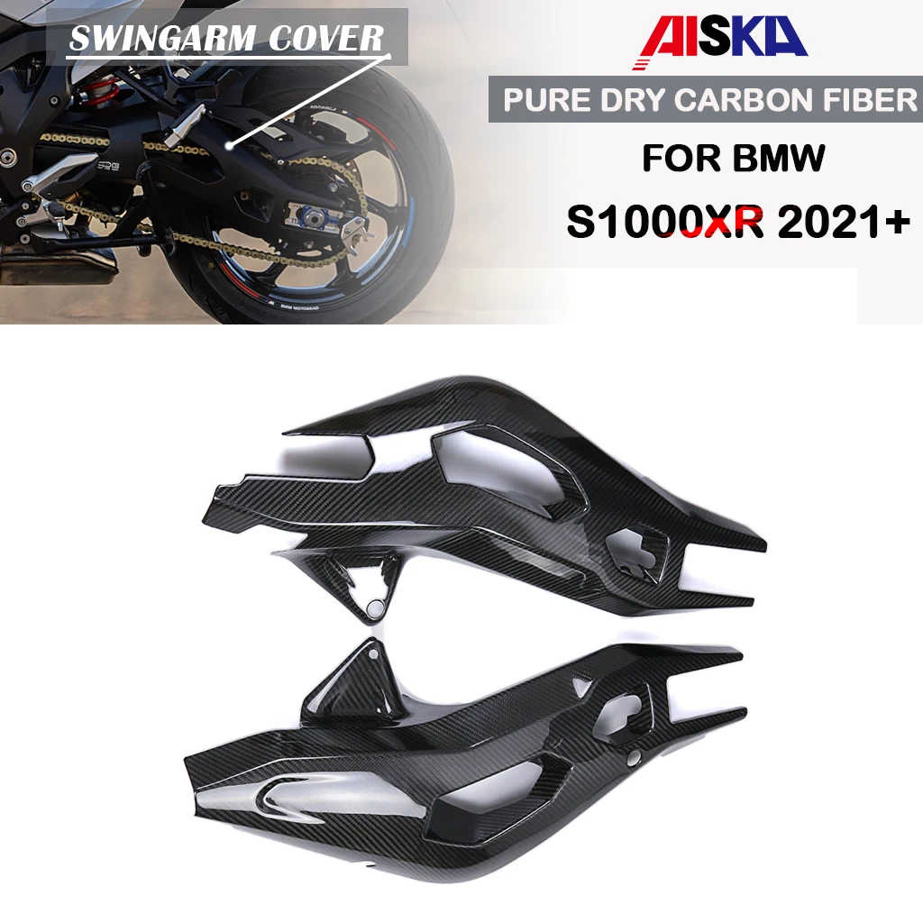 Motorcycle Accessories Rear Swingarm Cover Swing Arm Guards Fairing 3K Pure Dry Carbon Fiber For BMW S1000XR 2021 2022 2023 2024