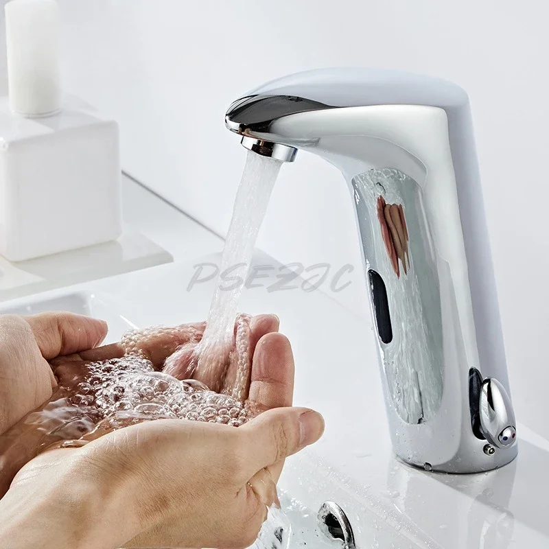 Integrated Hot and Cold Sensing Faucet Intelligent Fully Automatic Infrared Constant Temperature Mixed Water Sensing Faucet