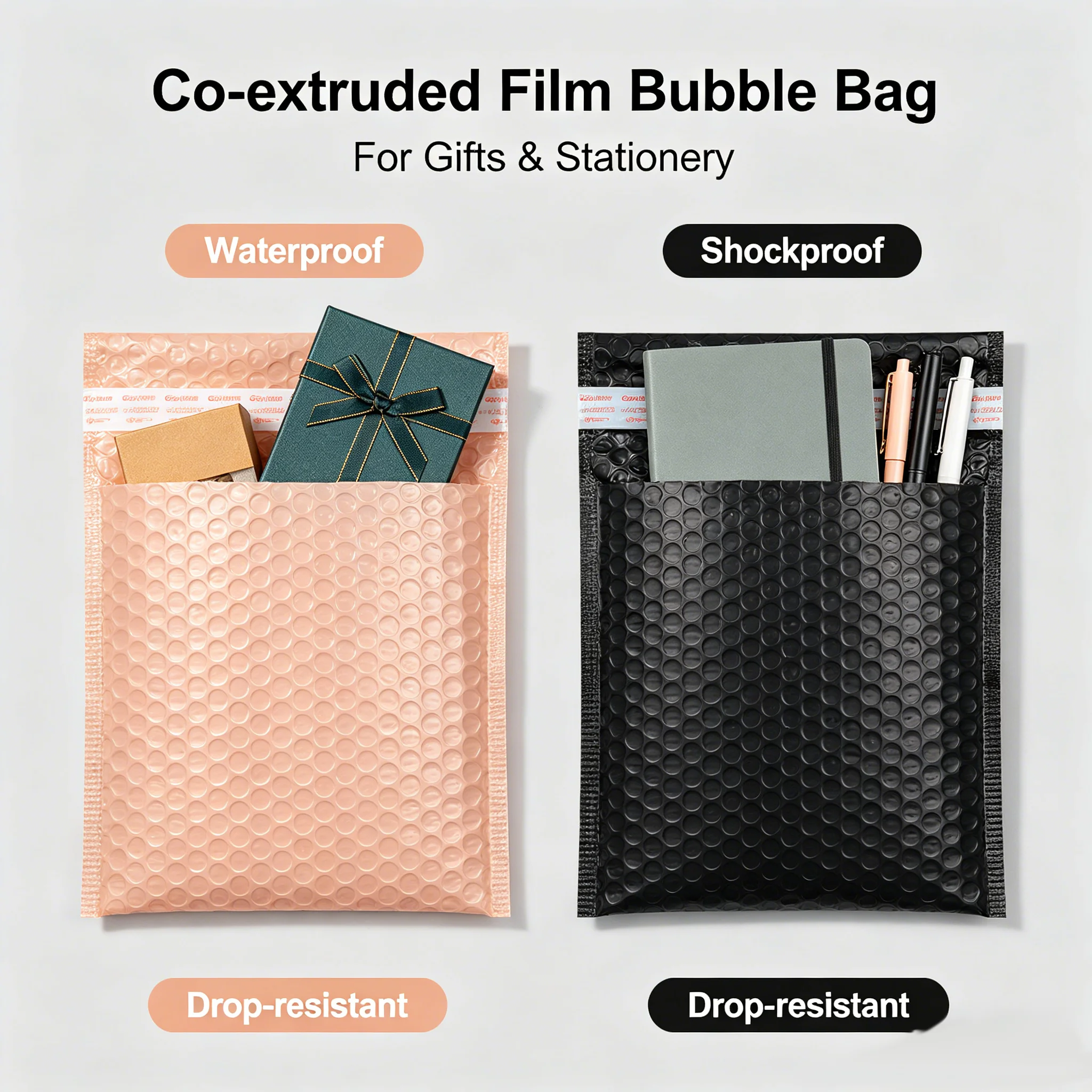 10Pcs Express Packaging Bubble Bag Co Extruded Film Bubble Bag Bubble Envelope Bag Express Delivery Transportation Packaging Bag