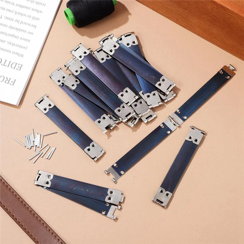ABYN-20Piece Metal Internal Flex Frames Kiss Clasp Purse Frame Coin Handbag Hinges Clip Bag Kiss Lock Purse Frame Silver