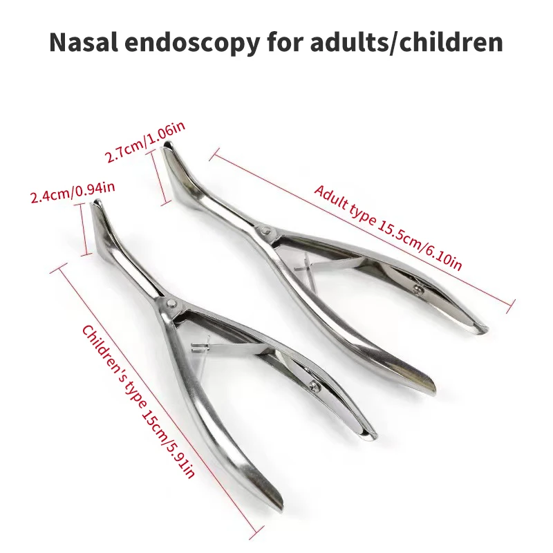 1Pcs Nose Mirror Ear Canal Dilator Stainless Steel Nostril Speculum Adult Kids Nose Pliers Nasal Dilator Professional Tools