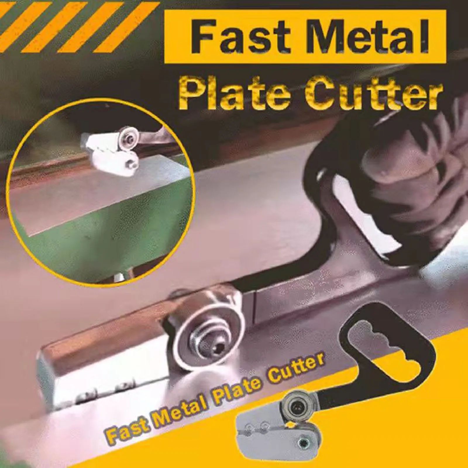 Metal Sheet Cutter With Adjustable Guide Precision Cutting Tool For Steel Plate Fabrication DIY Project Portable