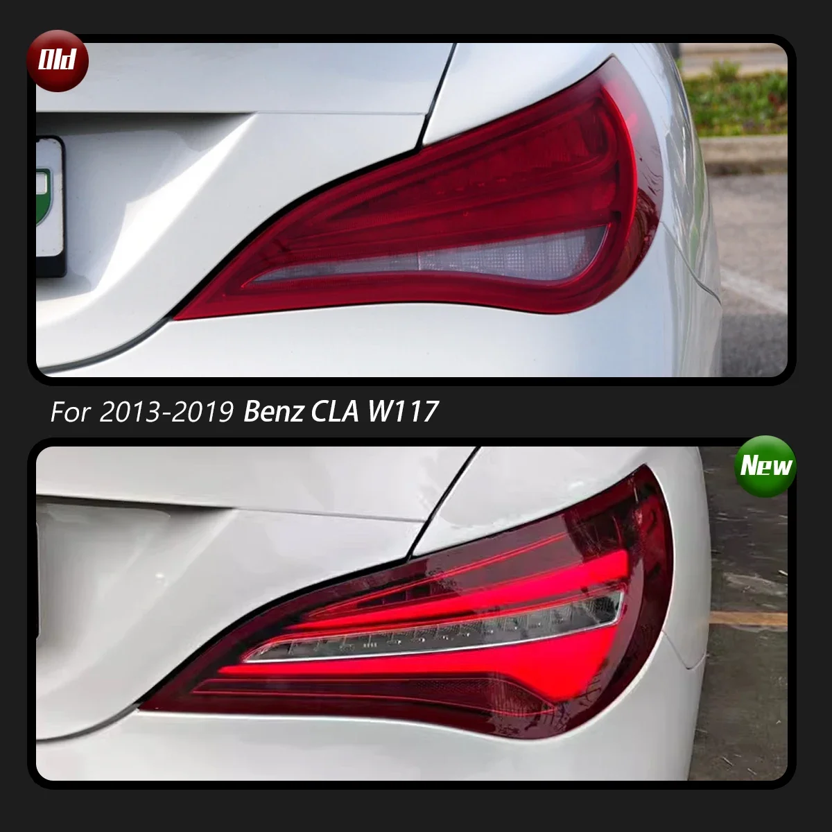

Автомобильные фары TYPY для Mercedes-Benz CLA W117, задние фонари 2014-2019, светодиодный задний фонарь, указатель поворота, DRL, задний фонарь, динамические задние фонари