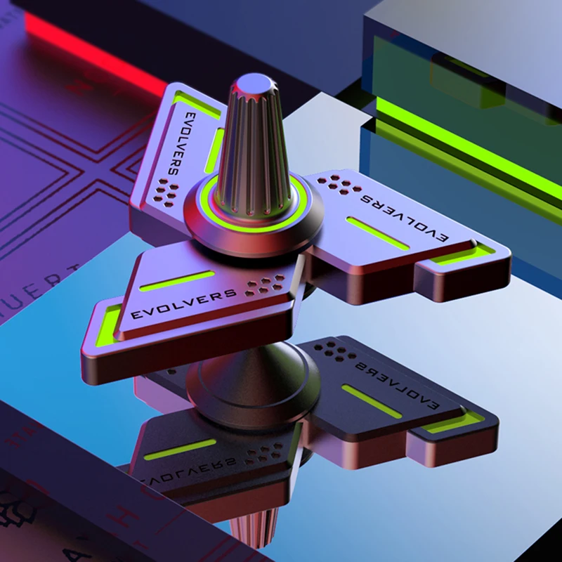 Spinner à main lumineux briquet Fidget Spinner 5 minutes rotatif en alliage métallique EDC adulte Fidget jouets bureau soulagement du Stress jouet cadeaux