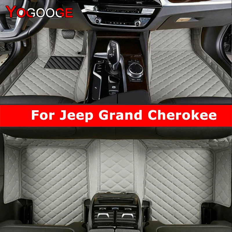 YOGOOGE Custom Car Floor Mats For Jeep Grand Cherokee Auto Carpets Foot Coche Accessorie