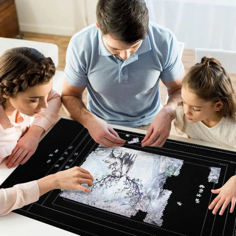 Jigsaw Puzzle Mat Roll Up - 2000 1500 Pieces Saver Large Puzzles Board for Adults Kids, Easy Puzzle Storage Puzzle Saver