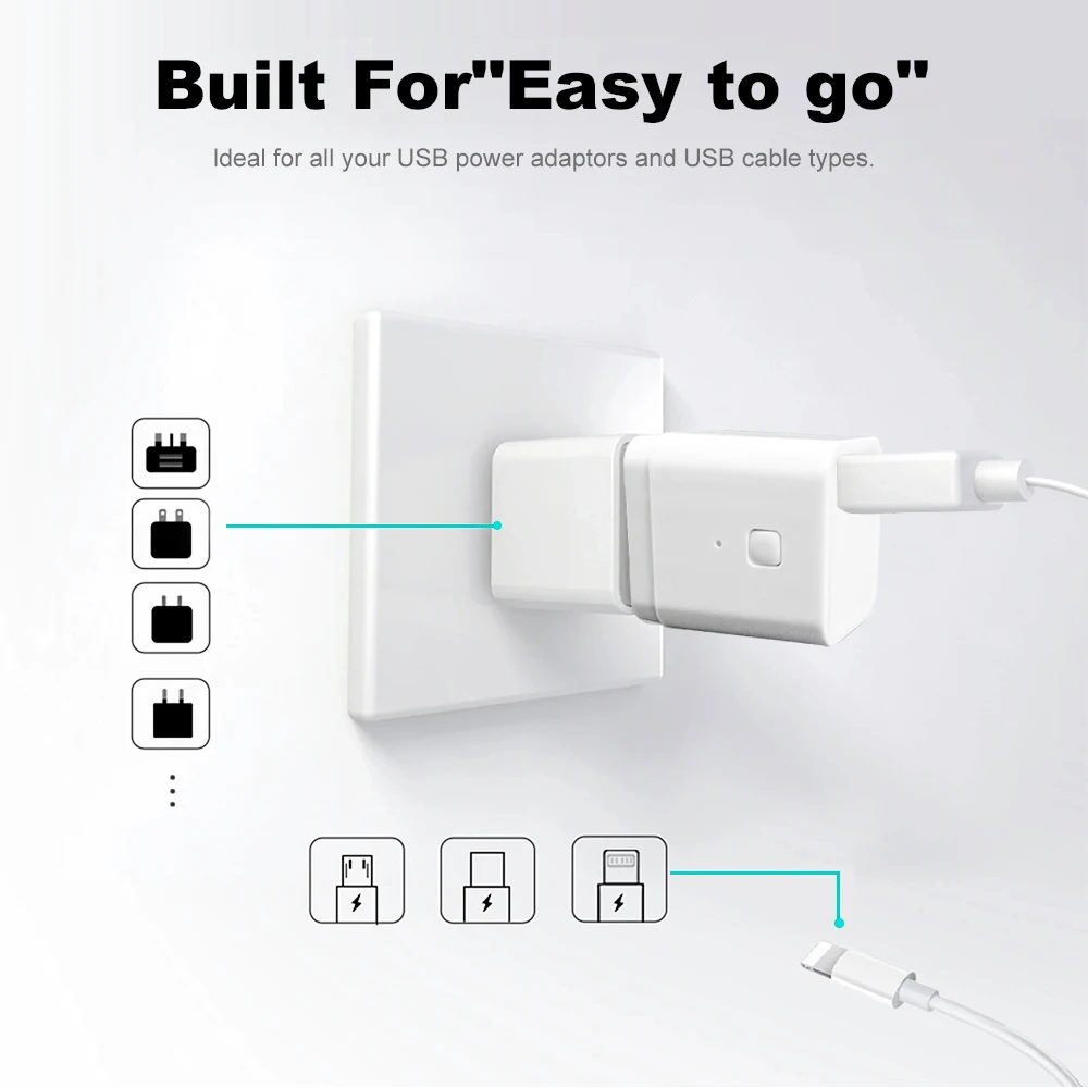 Tuya WiFi Smart Micro USB adapter 5V WiFi USB zasilacz inteligentne ładowanie wtyczek działa z Alexa asystent Google inteligentnego życia