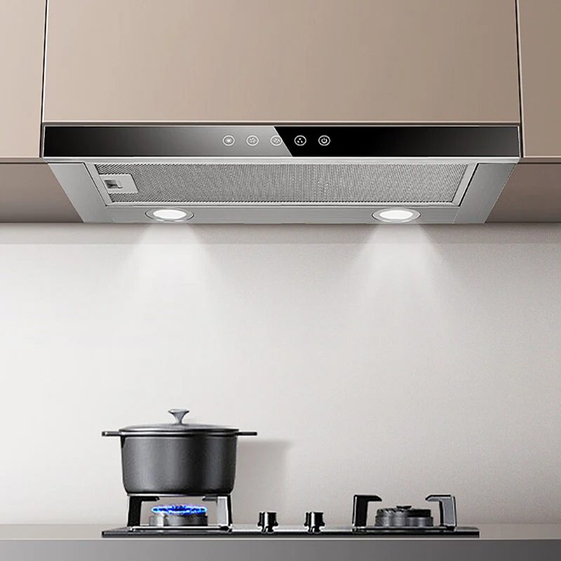 Camino da cucina Cappa aspirante per fumo intelligente estraibile da 600 mm Cappa aspirante per cucina senza condotto