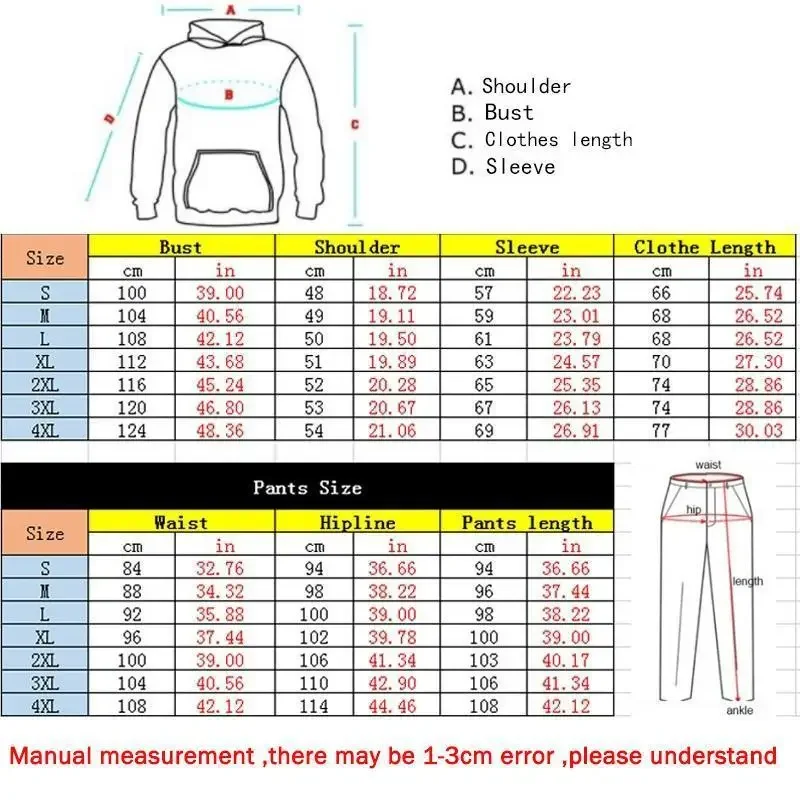 Autumn and Winter Jogging Suits for Men Striped Hoodie+Pants Casual Tracksuit Male Sportswear Gym Casual Clothing Sweat Suit New