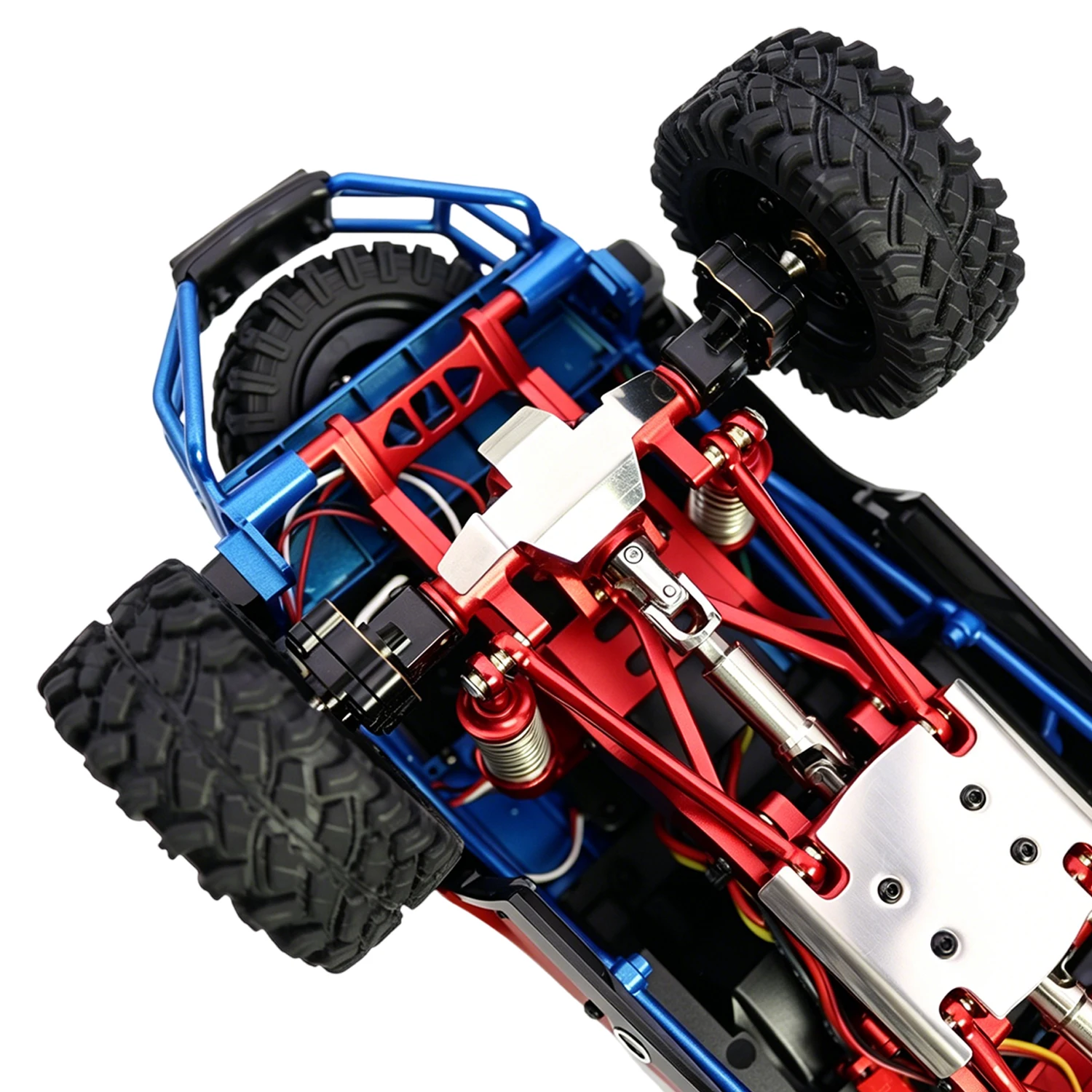 304 Stainless Steel Chassis Armor Guard Upgrade Set, Non-Destructive Installation Parts Fit for 1/18 MJX HYPER GO H18P RC Car