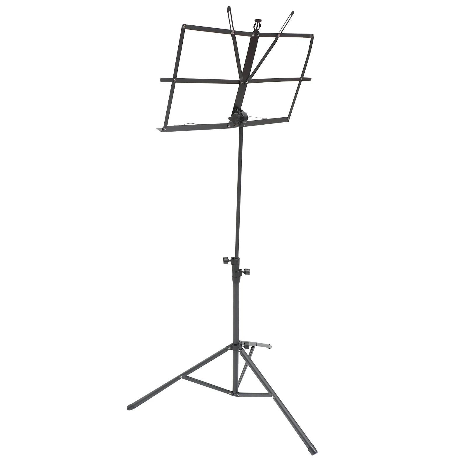 

Sheet Music Durable Lightweight Folding Score Holder Iron PP Rubber Portable Music Rack Tripod Guitar Accessories