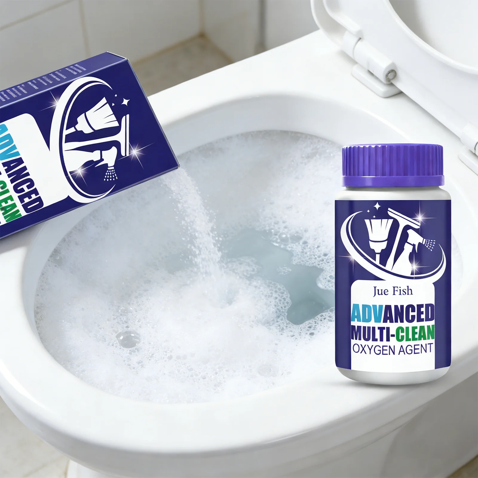 

Многофункциональный чистящий порошок для ванной и туалета, средство для удаления известкового налета, чистящее средство с пищевой содой, безопасный уход за поверхностями, для домашнего использования