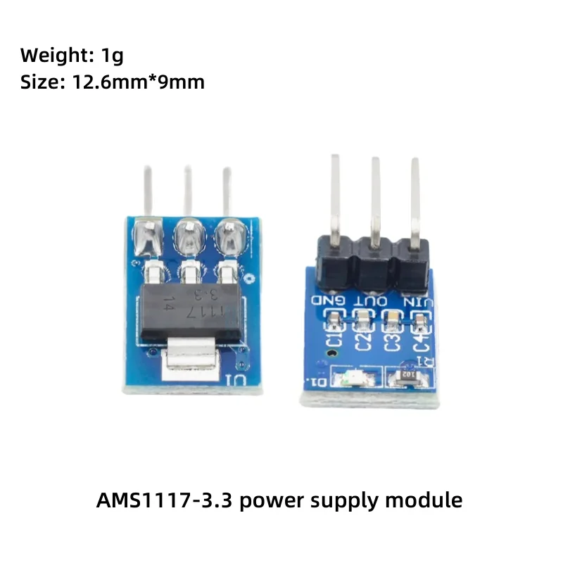 AMS1117-3.3 Power Module 3.3V Power Module LDO (Low Dropout Regulator) 800MA Micro sized 3-pin