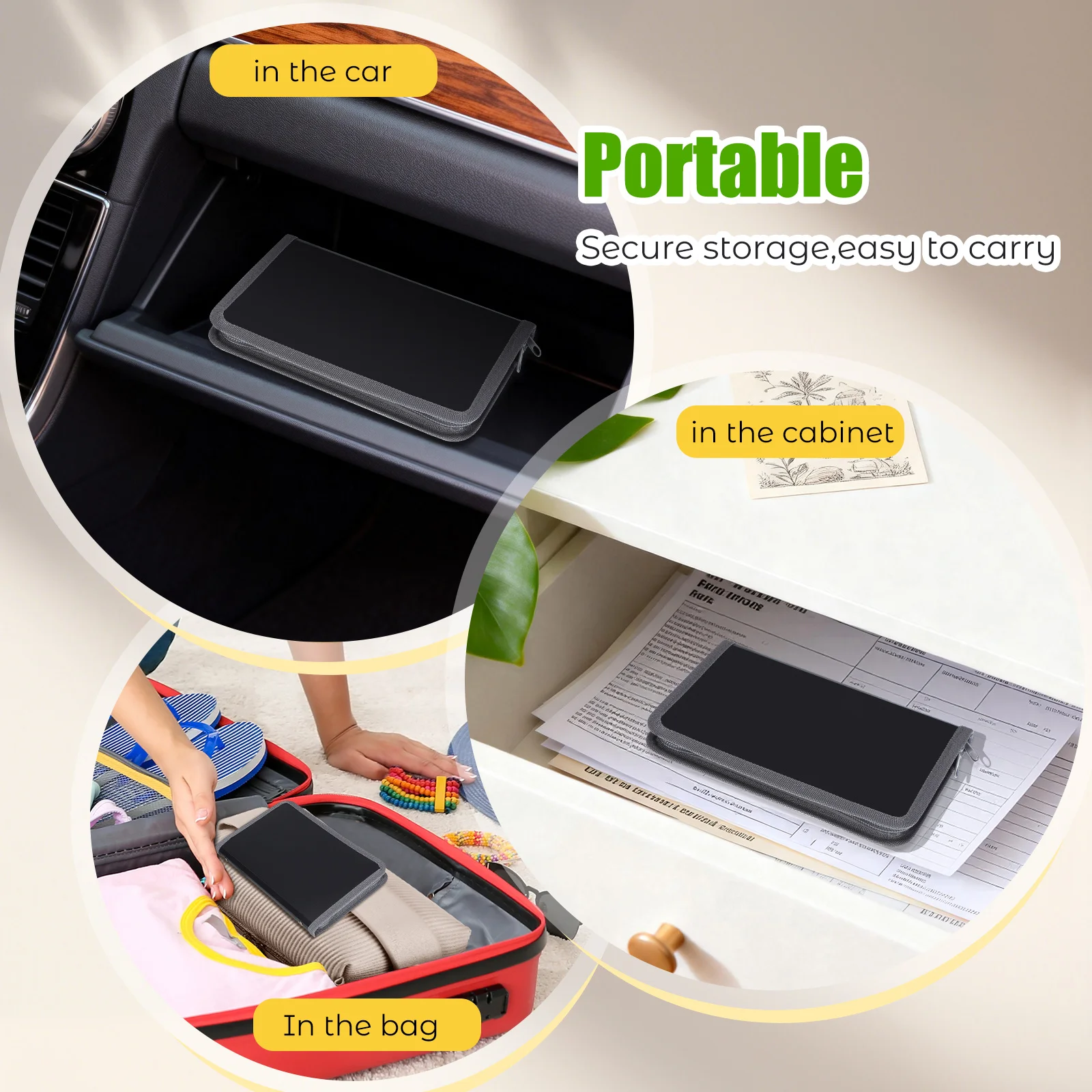 2pcs Wind Bellows File Folder Multi-Layer Expandable Document Organizer Portable Receipt Holder For Office Home Travel