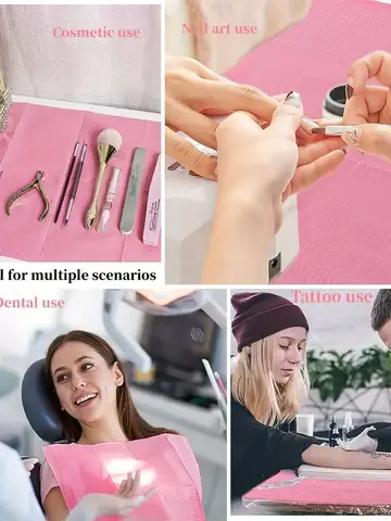 Almohadilla limpia desechable para tatuajes, cubiertas de mesa impermeables para tatuajes, almohadilla limpia, servilletas dentales para pacientes, accesorios para tatuajes, 25/50/100 Uds.