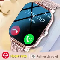 Reloj inteligente LIGE para hombres y mujeres, regalo, pantalla completamente táctil de 1,44 pulgadas, relojes deportivos para Fitness, llamadas Bluetooth, reloj inteligente Digital