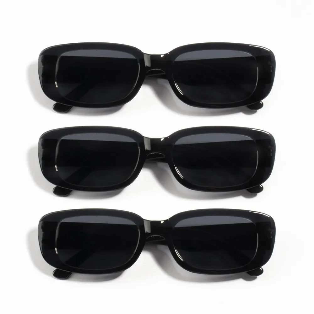Vintage Schwarz Quadrat Sonnenbrille Frau Luxus Marke Kleine Rechteck Sonnenbrille Weibliche Gradienten Klar Spiegel Oculos De So – Detail 3