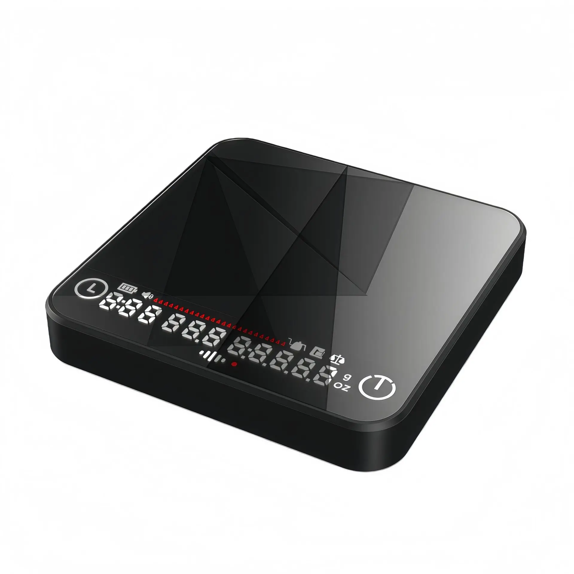 Double display smart glass surface coffee scale electronic weighing Italian smart