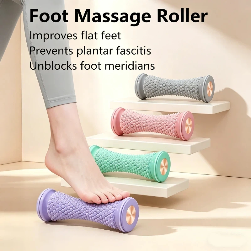 Fußmassagegerät Massagerolle Yoga-Massageball Plantarfaszien-Roller Muskelentspannungspflege Manuelle Kunststoff-Fußmassagerollen