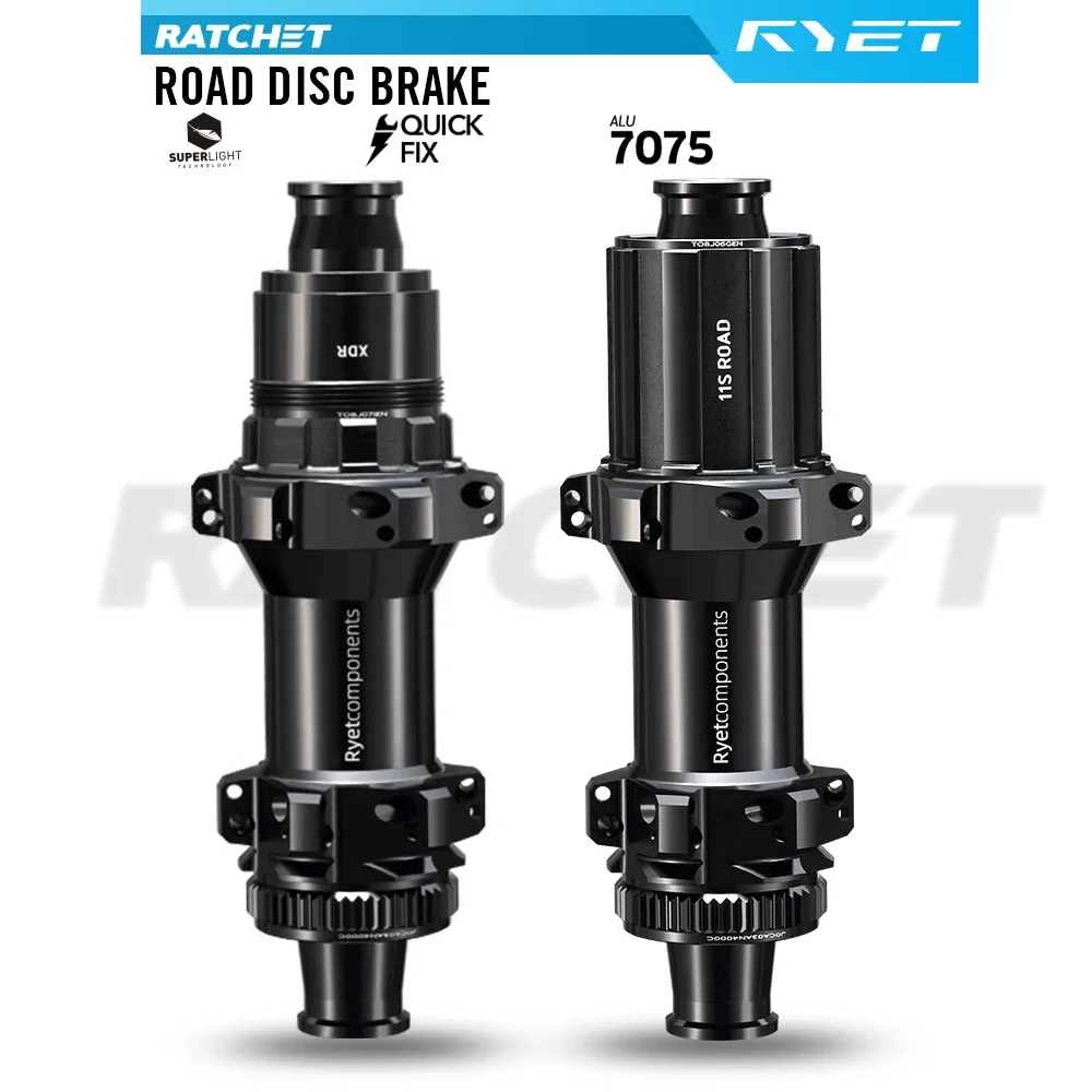

RYET Bike Hub 36T Star Ratchet Disc Brake 12x142mm DT Straightpull 24H Ultralight Centerlock Road Gravel Cycling Wheelset Hub