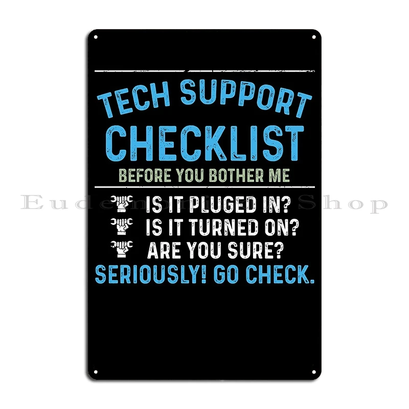 إصلاح الكمبيوتر معدل ساعة التكنولوجيا دعم المرجعية Befor You Bother Me المعادن الطرف طباعة بار المطبخ نادي تين تسجيل ملصق