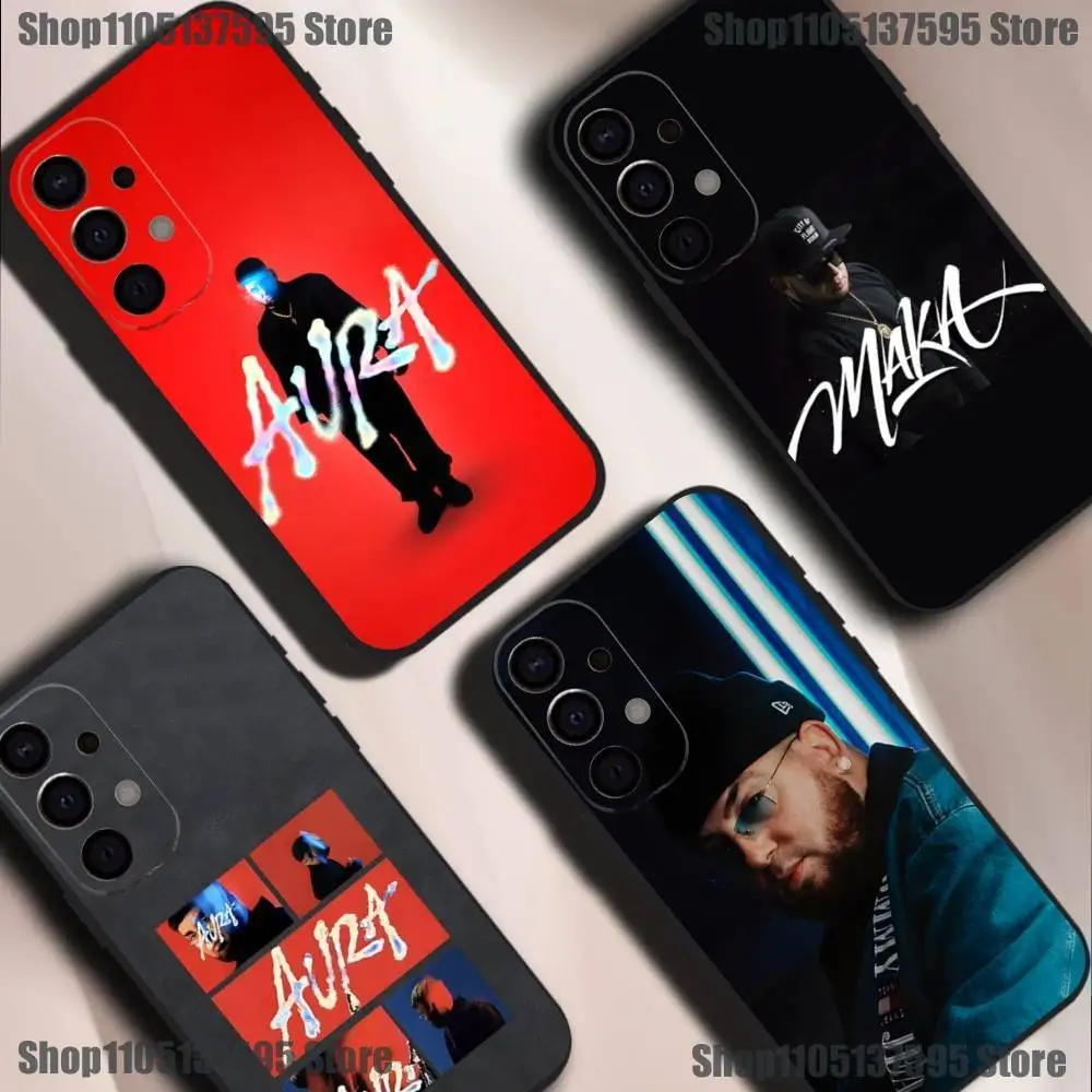 

2025 Tour Rapper Maka Aura Phone Case For Samsung S25,S24,S21,S22,S23,S30,Ultra,S20,Plus,Fe,Lite,5G Black Cover