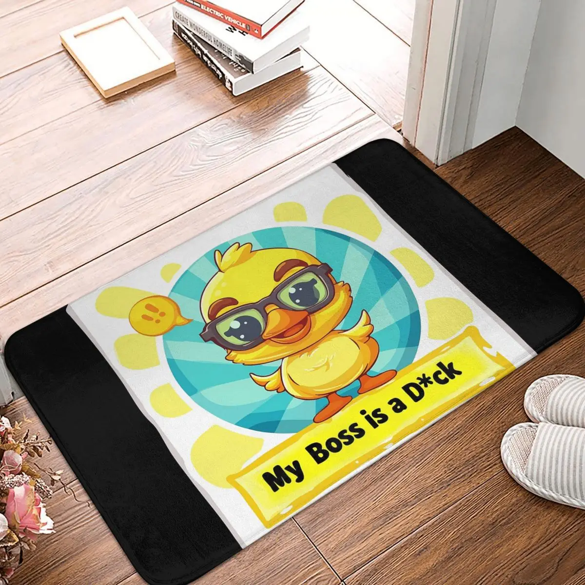 My Boss Is A Duck 29 Anti-slip Doormat Floor Mat Dust-proo Carpet Rug for Kitchen Entrance Home Bathroom Living room Footpad Mat