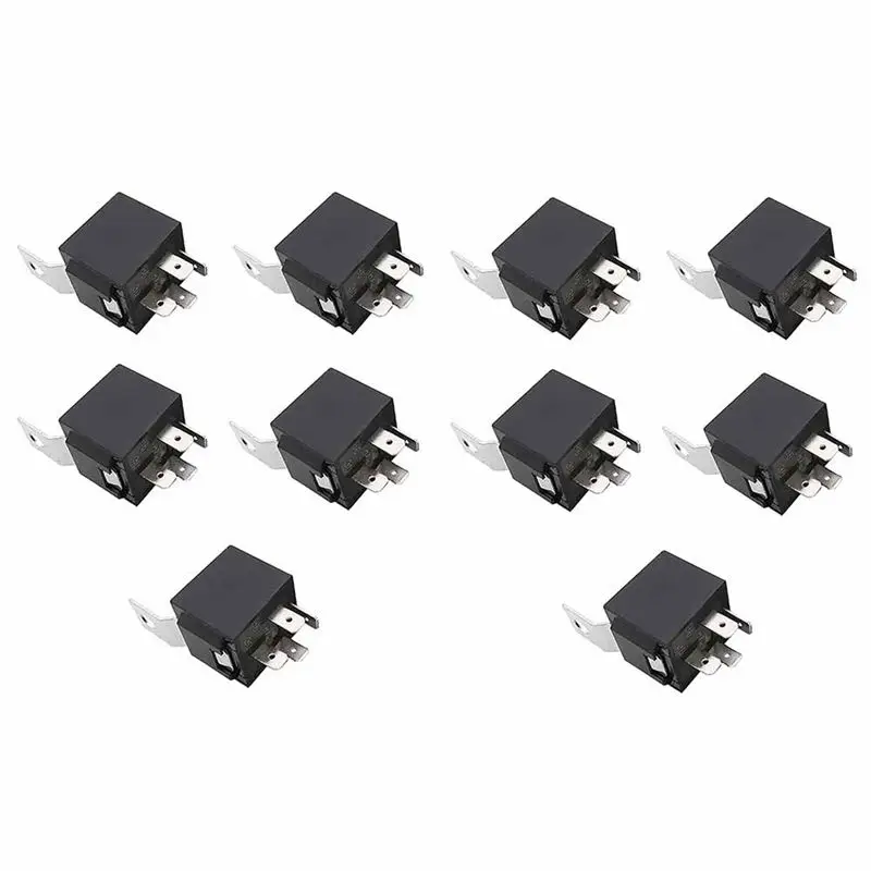 

Реле-повторитель AB98-10Pcs, 4 контакта, 12В 40А, для автомобилей, запасные части и аксессуары