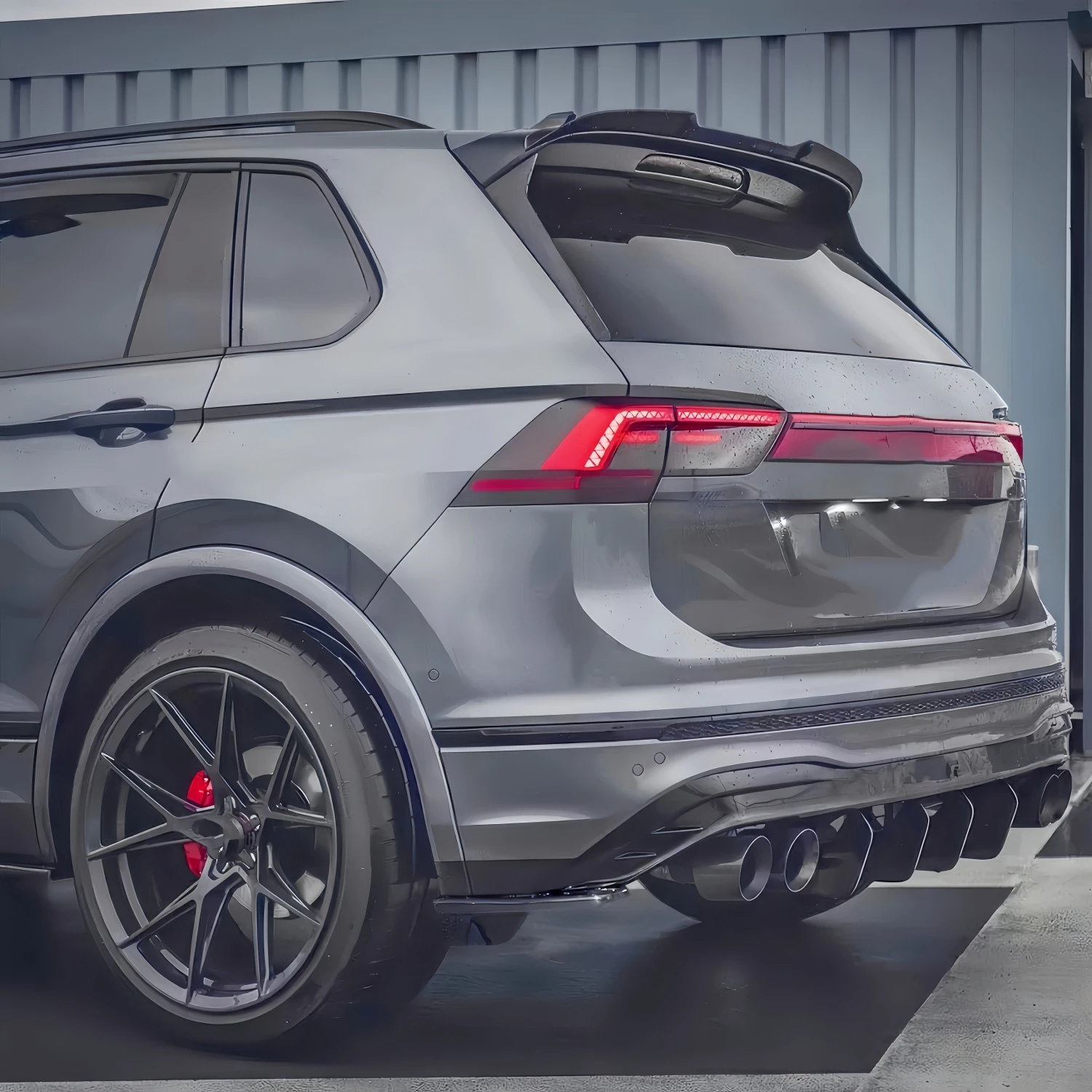 

Спойлеры Maxton Style Gloss Black для заднего багажника Volkswagen Tiguan MK2 R-Line 2017-2023, тюнинг-аксессуары, обвесы.