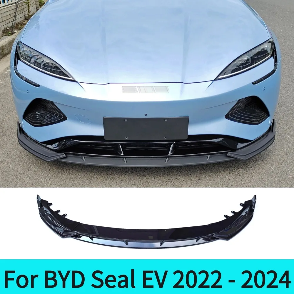 For BYD Seal EV 2022 2023 2024 Bumper Spoiler Car Front Splitter Bumper Lip Diffuser Bumpers Blade Spoiler Accessorie