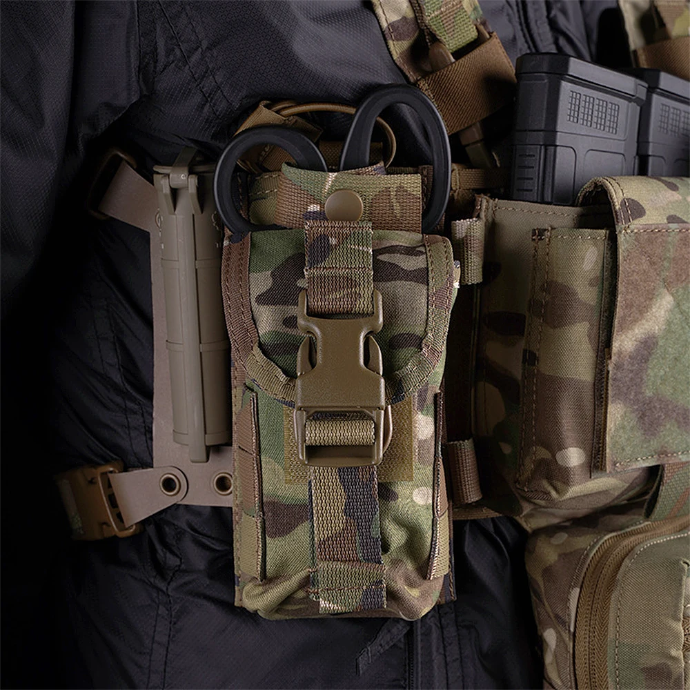 Tactical Bleeder Blowout Pouch  Hunting IFAK Bag Medical Storage First Aid Kit With Shears Slot Outdoor MOLLE Medic Gear